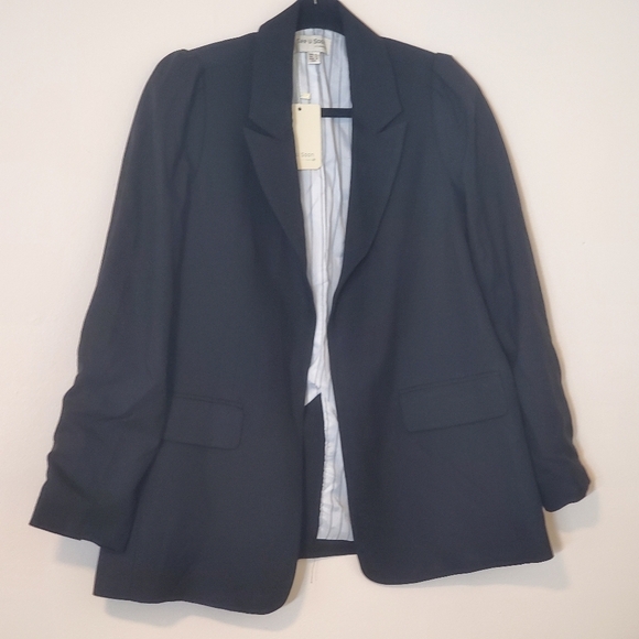 Black Career Blazer Jacket Size Small NWT Business Office - Picture 1 of 11